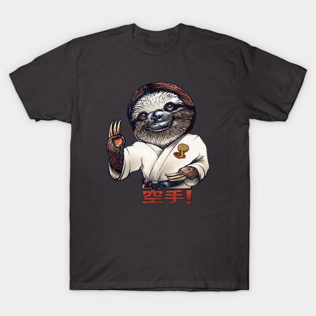 Karate Sloth T-Shirt by ChetArt